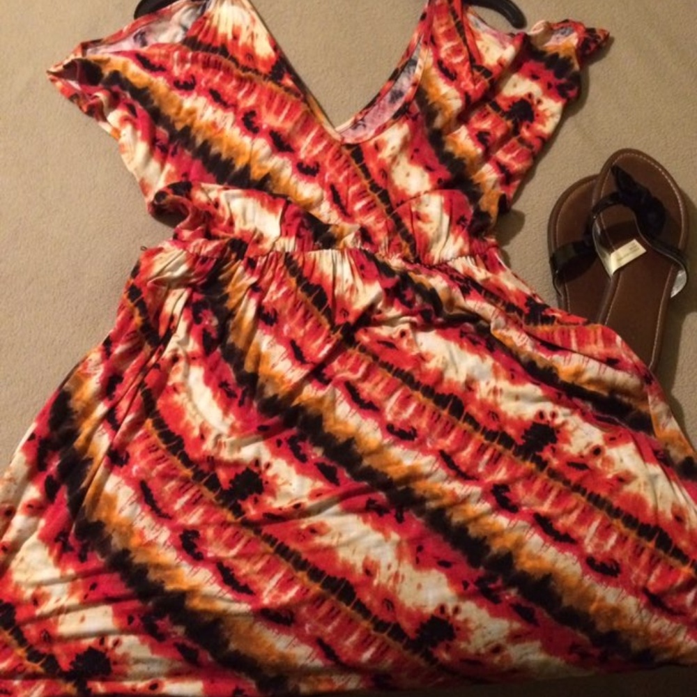 MUlti colored Tie-dye Dress